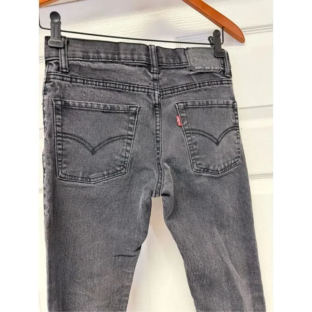 Levi’s 510 Girls Skinny Black Jeans sz 16